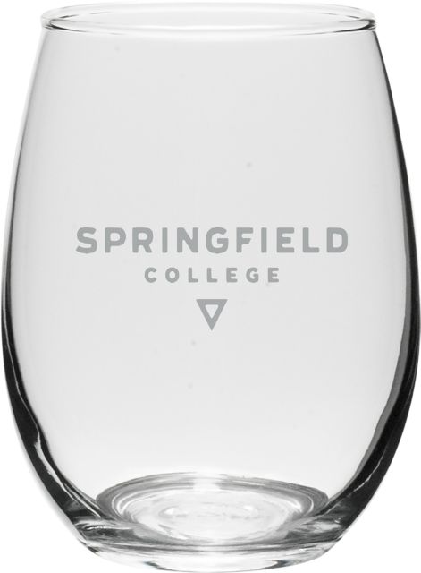 Springfield College 15 oz. Stemless Wine Glass