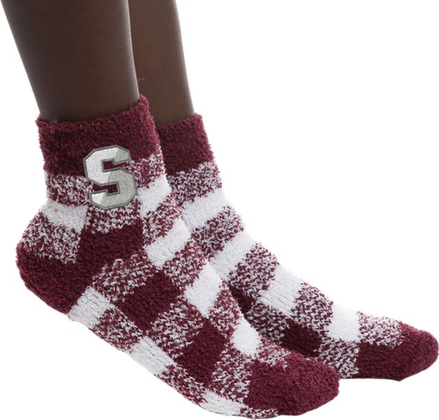 Springfield College Buffalo Check Socks