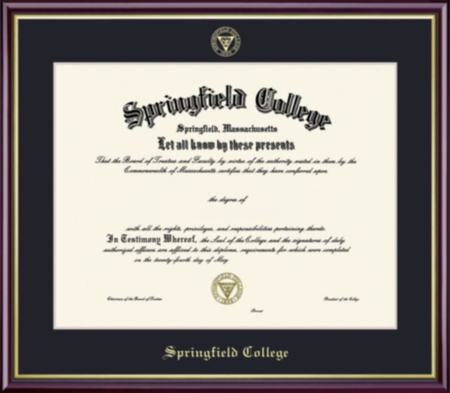 Springfield College 8.5'' x 11'' Value Price Academic Diploma Frame