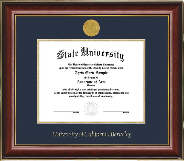 University of California Berkeley 8.5 x 11 Diploma Frame