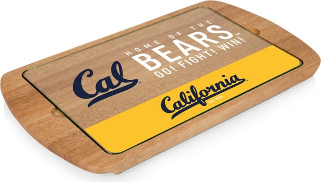 University of California Berkeley Billboard Glass Top Serving Tray - ONLINE ONLY