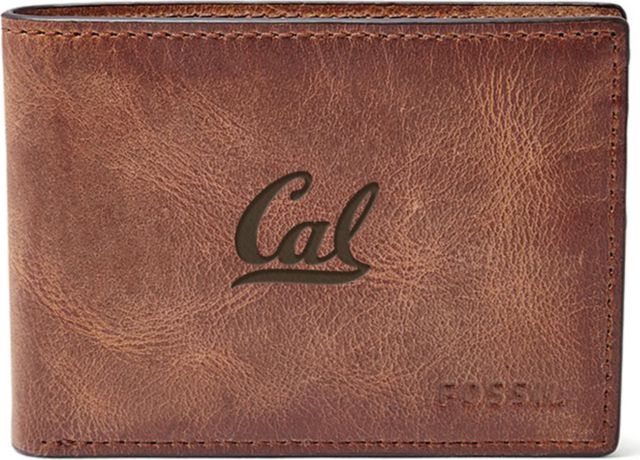 Fossil Leather Derrick Front Pocket Bifold - Brown - ONLINE ONLY