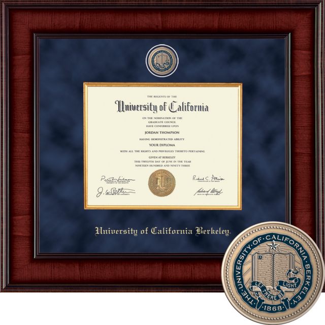 University of California Berkeley 8.5 x 11 Presidential Masterpiece Diploma Frame