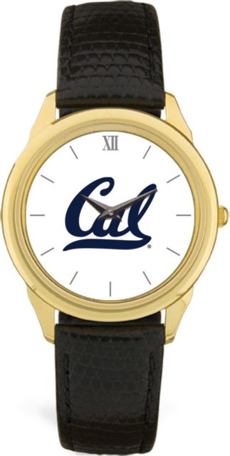 CSI Men's Black Leather  Wristwatch  (Gift Boxed) With Colored Medallion - ONLINE ONLY