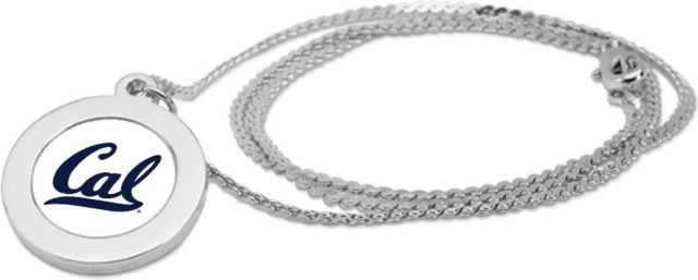 CSI Silver Pendant Necklace With Colored Medallian - ONLINE ONLY