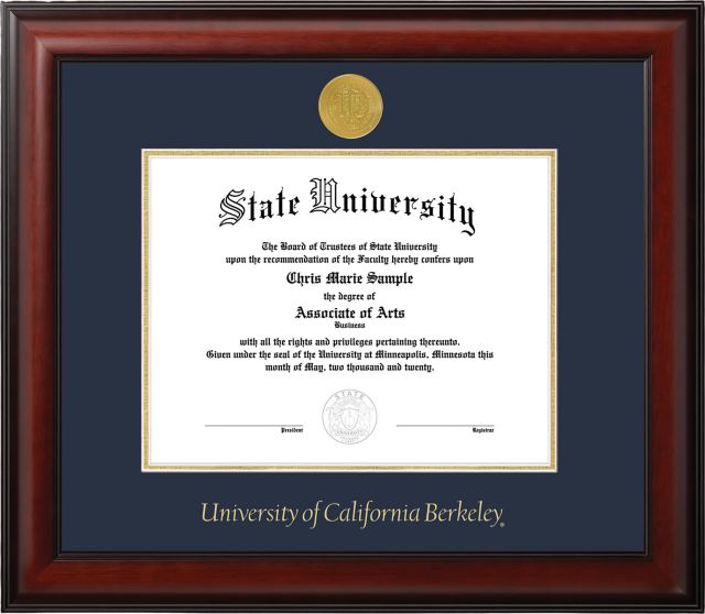 University of California Berkeley 11x8.5 Diploma Frame