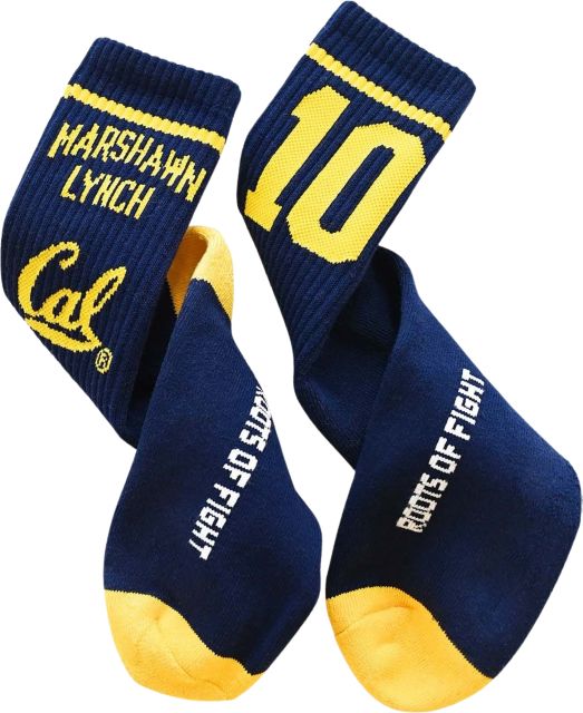 University of California Berkeley Football Marshawn Lynch #10 Socks