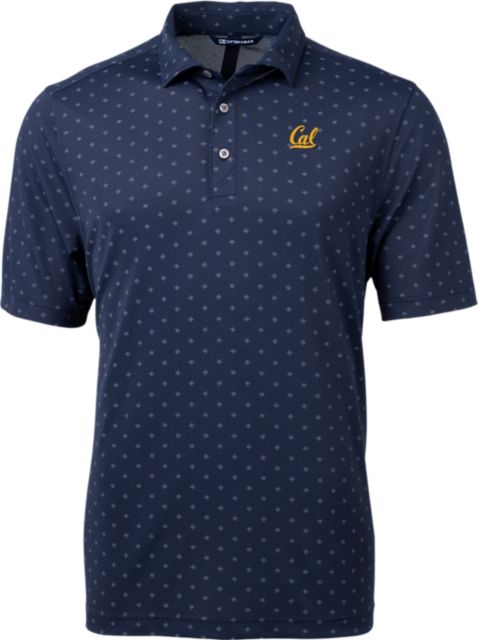 University of California Berkeley Virtue Eco Pique Tile Print Polo