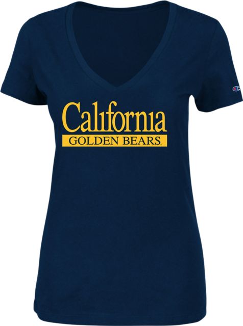 University of California Berkeley Women's Plus Size V-Neck Short Sleeve T-Shirt