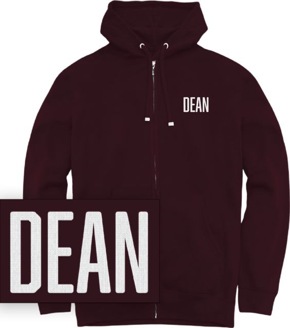 Dean College Chainstitch Full Zip Hooded Sweatshirt