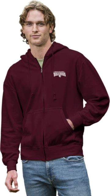 Dean College Bulldogs Full Zip Hooded Sweatshirt