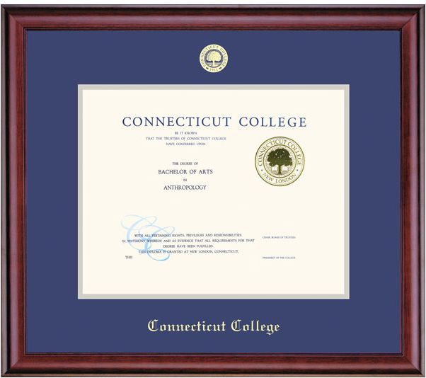 Connecticut College Classic 8.5 x 11 Diploma Frame