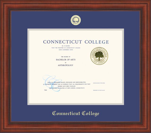 Connecticut College Diploma Frame