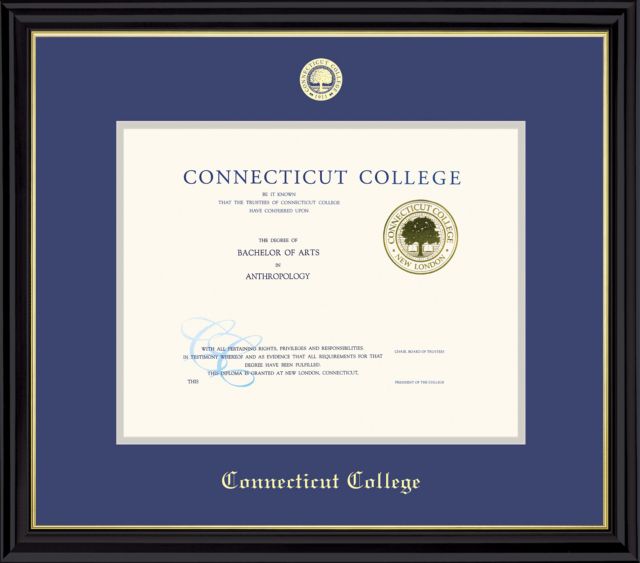 Connecticut College Diploma Frame