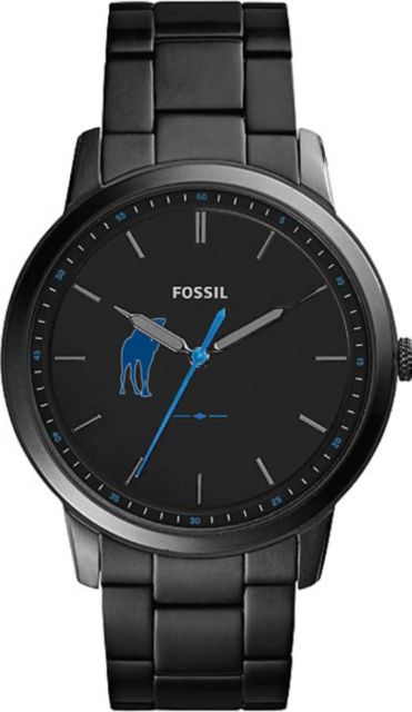 Fossil The Minimalist Slim Three-Hand Black Stainless Steel Watch - ONLINE ONLY