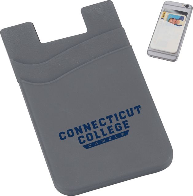 Connecticut College Camels Silicone Card Wallet