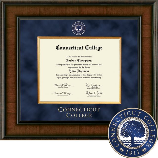 Connecticut College 8.5'' x 11'' Diploma Frame