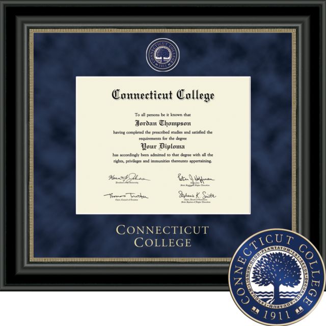 Connecticut College 8.5'' x 11'' Diploma Frame