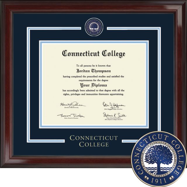 Connecticut College 8.5'' x 11'' Diploma Frame