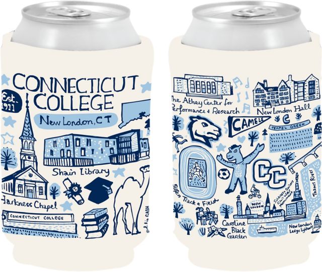 Connecticut College Julia Gash Can Coozie