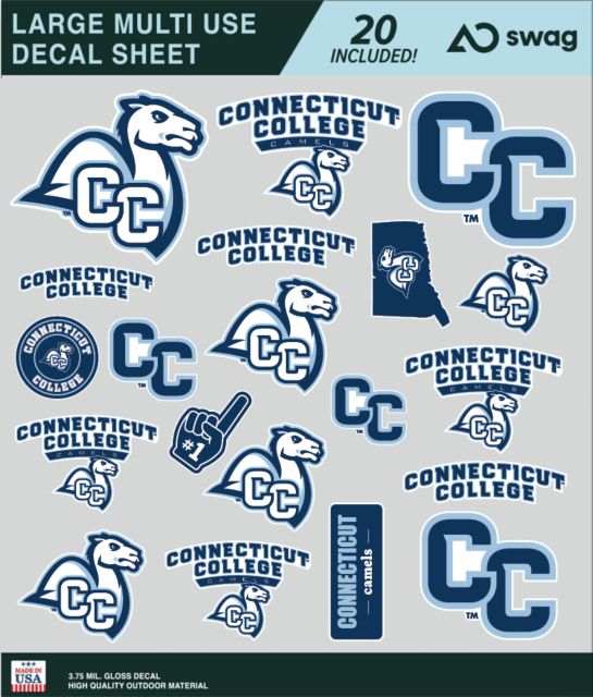 Connecticut College Large Sticker Sheet