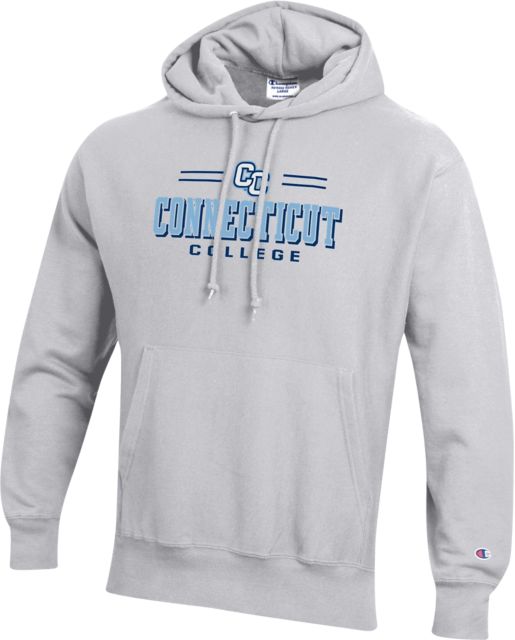 Connecticut College Reverse Weave Hooded Sweatshirt