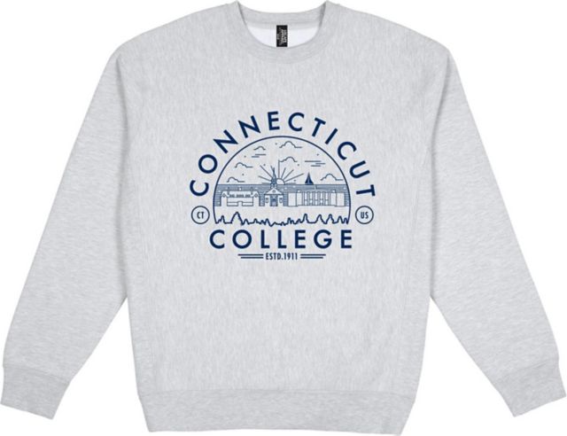 Connecticut College Premium Heavyweight Pullover Fleece Crewneck - ONLINE ONLY