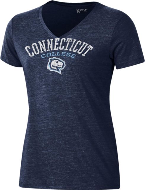 Connecticut College Camels Women's Tri-Blend V-Neck Short Sleeve T-Shirt