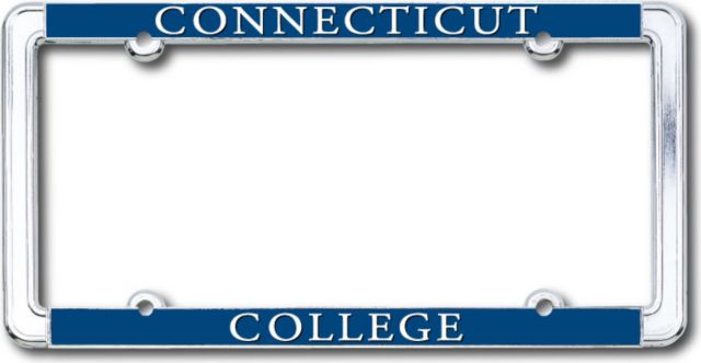 Connecticut College Thin Dome License Plate Frame