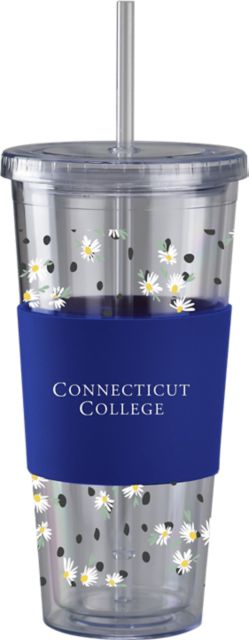 Connecticut College Acrylic Tumbler with Straw
