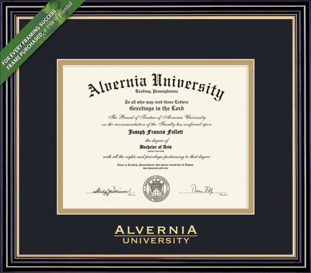 Alvernia University 8.5'' x 11'' Prestige Diploma Frame