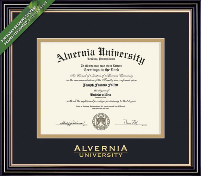 Alvernia University 8.5'' x 11'' Prestige Diploma Frame