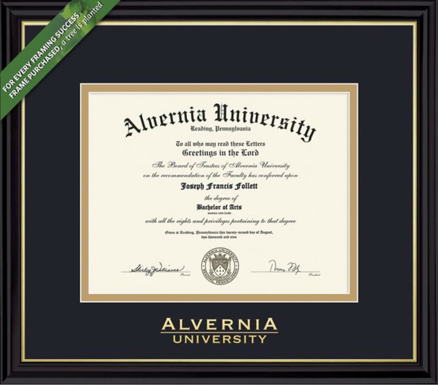 Alvernia University Coronado BA (10/08 To Pres) Diploma Frame -ONLINE ONLY