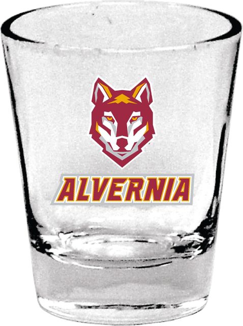 Alvernia University Golden Wolves 1.5 oz. Collector's Glass