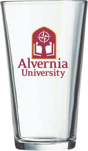 Alvernia University 16 oz. Drinking Glass