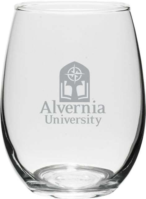 Alvernia University 15 oz. Stemless Wine Glass