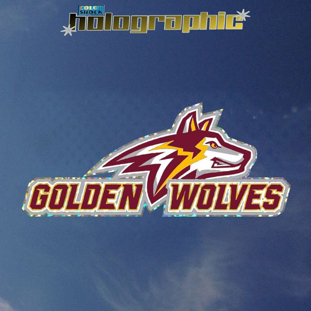 Alvernia University Golden Wolves Hologram Decal