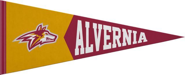 Alvernia University 12x30 Golden Wolves Pennant