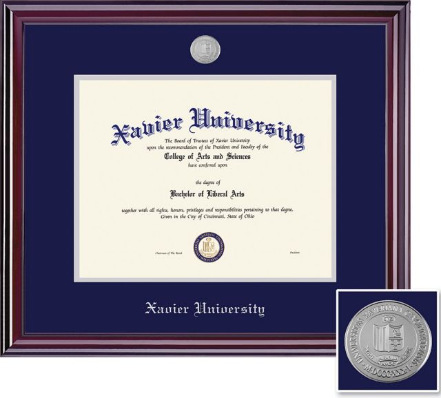 Diploma Frame Big Xavier University of Louisiana Graduation Gift Case