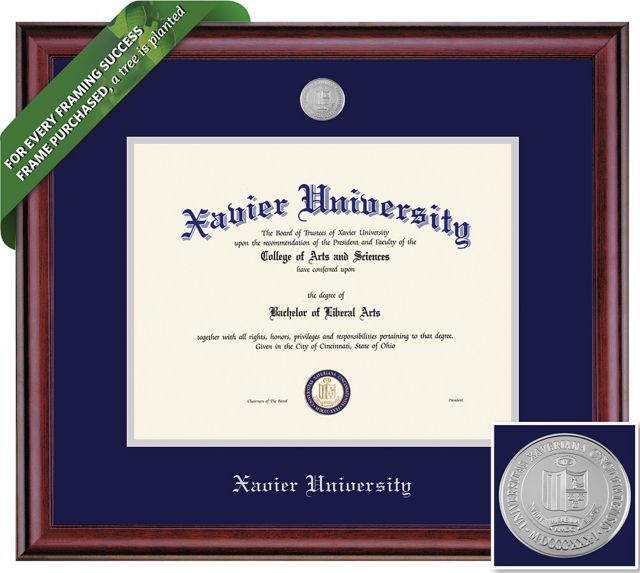 Xavier University of Louisiana Diploma Frame XUL Lithograph Degree Fra