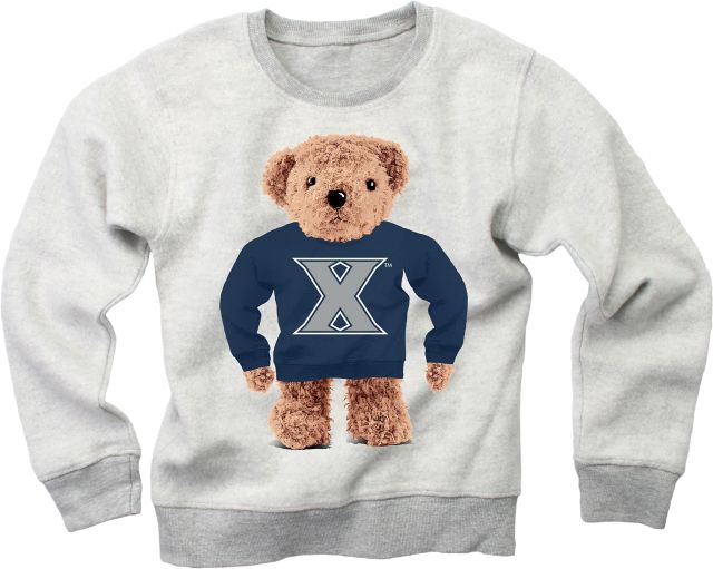 Xavier University Toddler Teddy Bear Crewneck Fleece Xavier