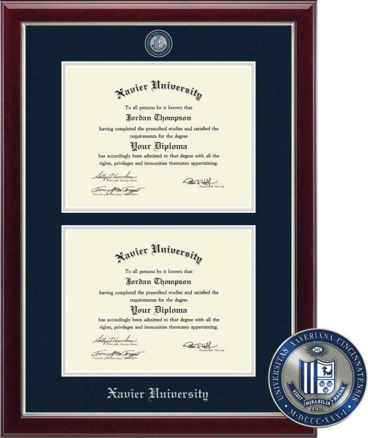 Xavier University diploma frame school campus picture XULA diploma Tassel  Holder frames Xavier Louisiana framing gift graduation plaque grad