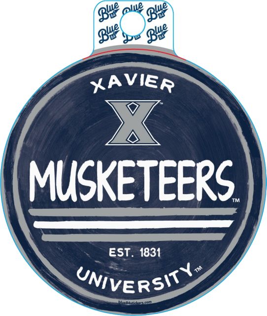 GRAPHICS & MORE Xavier University of Louisiana Primary Logo Keychain with  Leather Fabric Belt Clip-On Carabiner