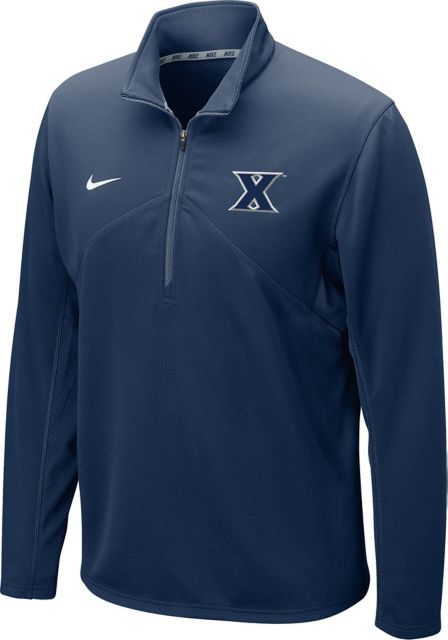 Xavier University Musketeers University 1/4 Dri-Fit Top: Zip Training Xavier