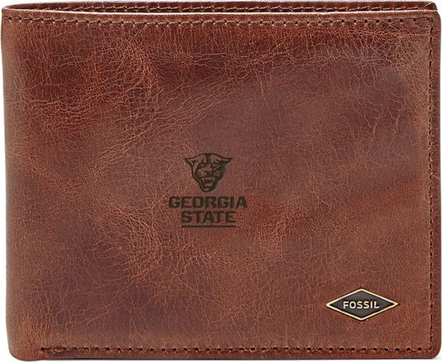 Fossil Leather Ryan RFID Flip ID Bifold - Dark Brown - ONLINE ONLY