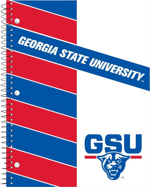 Georgia State University Full color imprinted 1 Subject College Ruled Notebook, 11" x 8.5", 70 Sheets