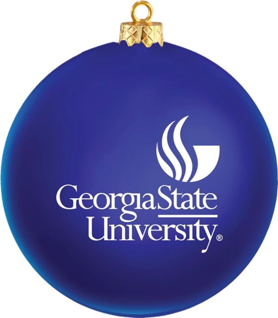 Georgia State University Shatterproof Round Ornament