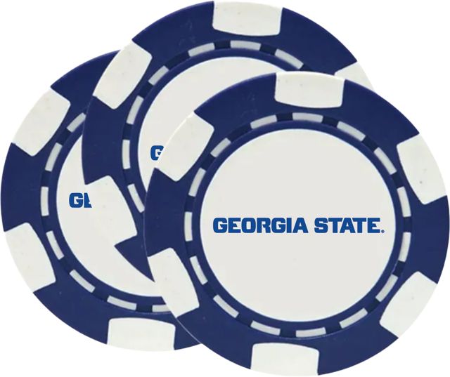 Georgia State University Chip Ball Marker 3 Pack
