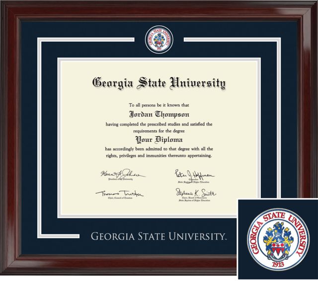 Georgia State University 11x14 Showcase Diploma Frame