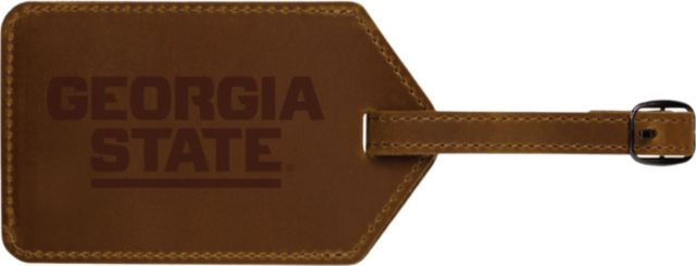 Georgia State University Leather Luggage Tag